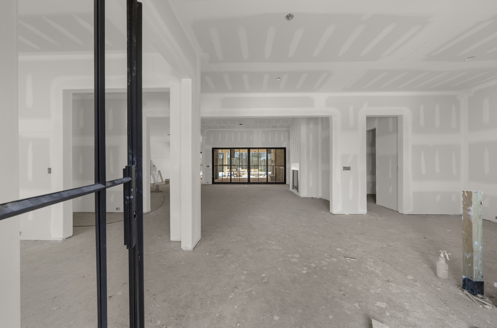 Steel doors to the great room